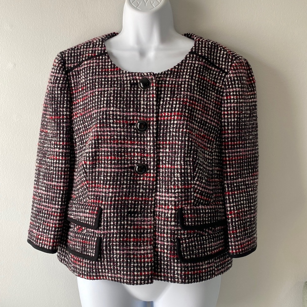 LOFT Tweed Style Blazer Size 14